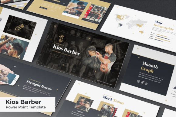 Barber Power Point Template: A Complete Design Kit