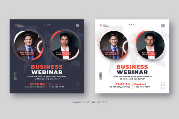 Business Webinar Social Media Post Templates