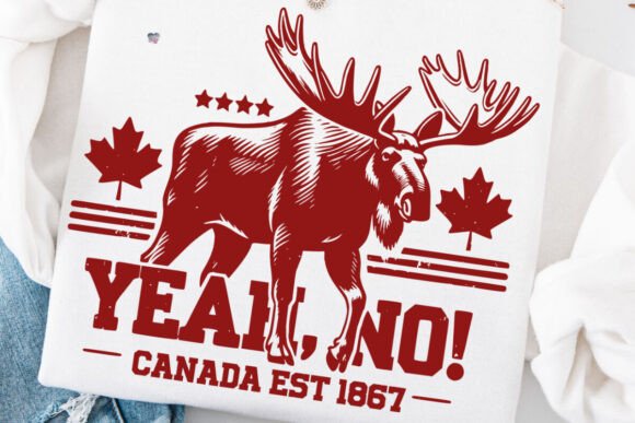 Celebrate Canadian Pride with the Canada Est 1867 PNG Yeah No Moose Design