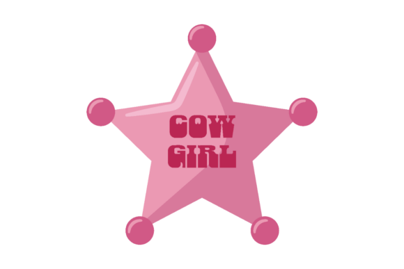 Cowgirl Badge Star: The Bold Western Design Element