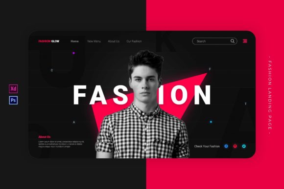 Fashion Glow: A Modern Landing Page for Creative Brands
