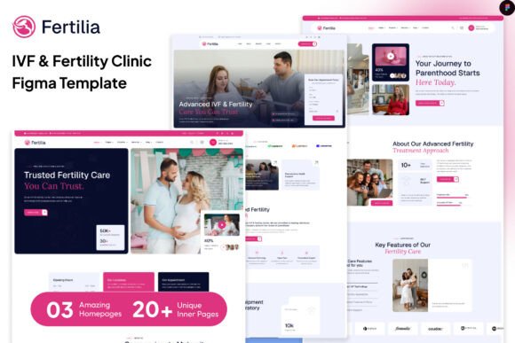 Fertilia: Modern IVF & Fertility Clinic Figma Template