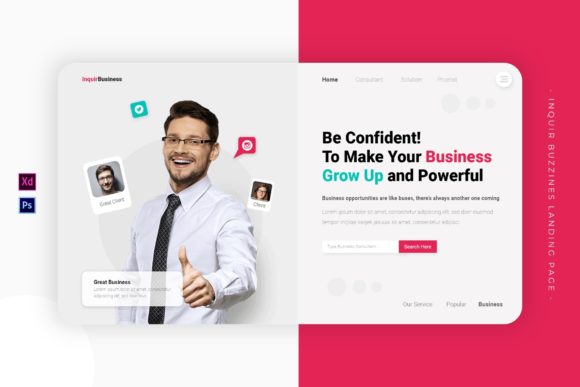 Inquir Buzzines | Landing Page: Elevate Your Digital Presence