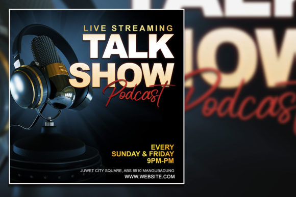 Modern Podcast Social Media Post & Feature