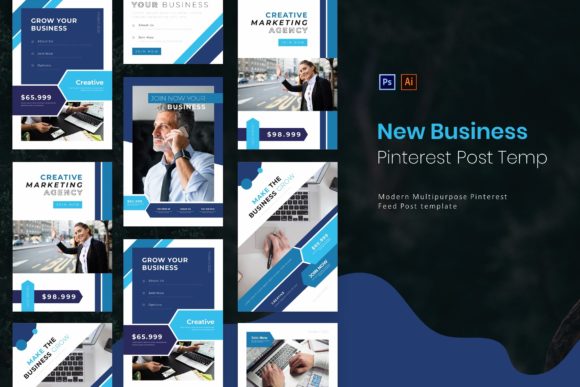 New Business | Pinterest Post Template