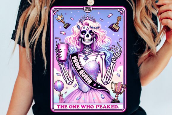 Prom Queen Tarot PNG: The One Who Peaked Design