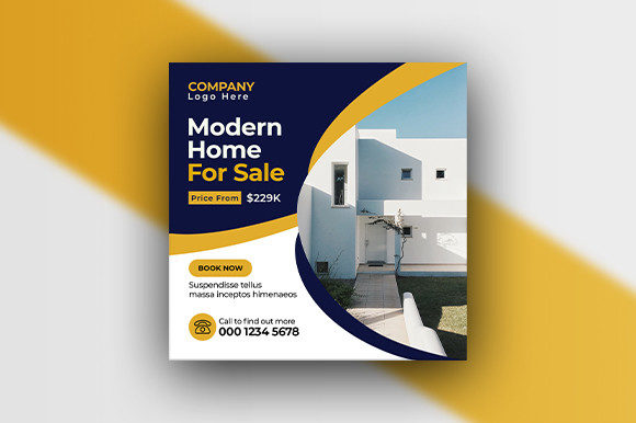 Real Estate Home Social Media Banner Template