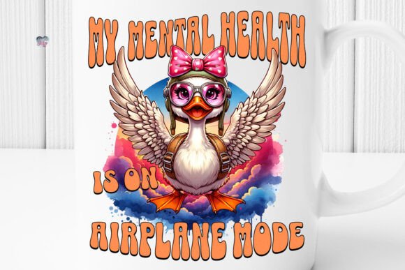 Silly Goose PNG Mental Health: Creative Clipart for Relatable Designs