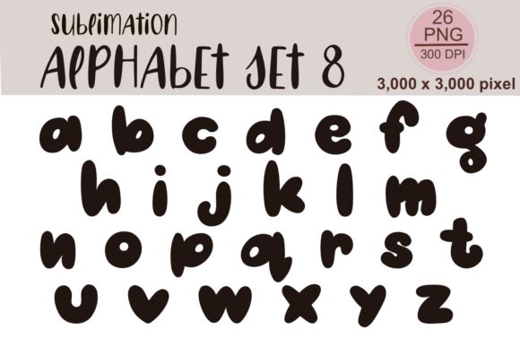 Sublimation Alphabet Set 8: Your Go-To for Custom Creations