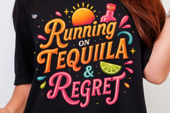 Tequila Party PNG Funny Girls Trip: Bold Retro Design for Your Gear